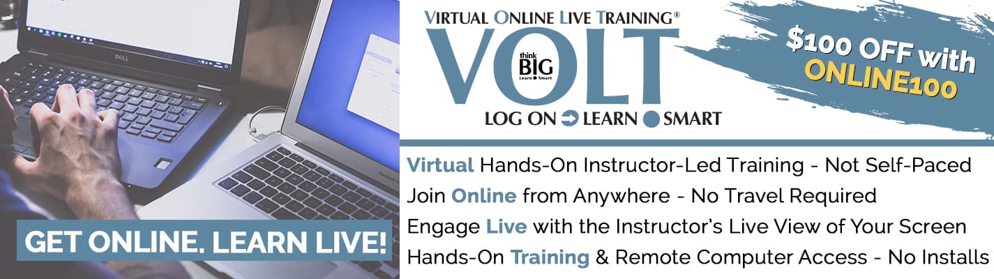 Virtual Online Live Training (VOLT) Banner